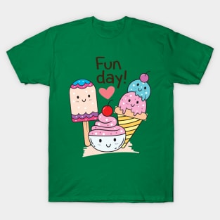 ice cream fun day T-Shirt